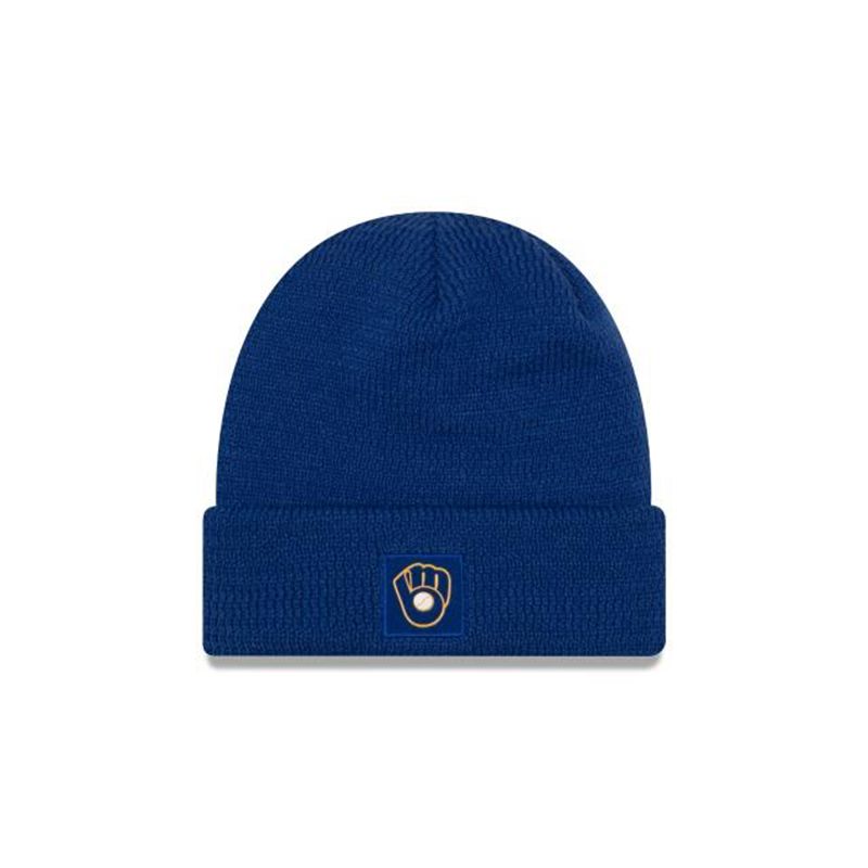 MLB Milwaukee Brewers Sport Knit (ZKY0294) - Blue New Era Beanies